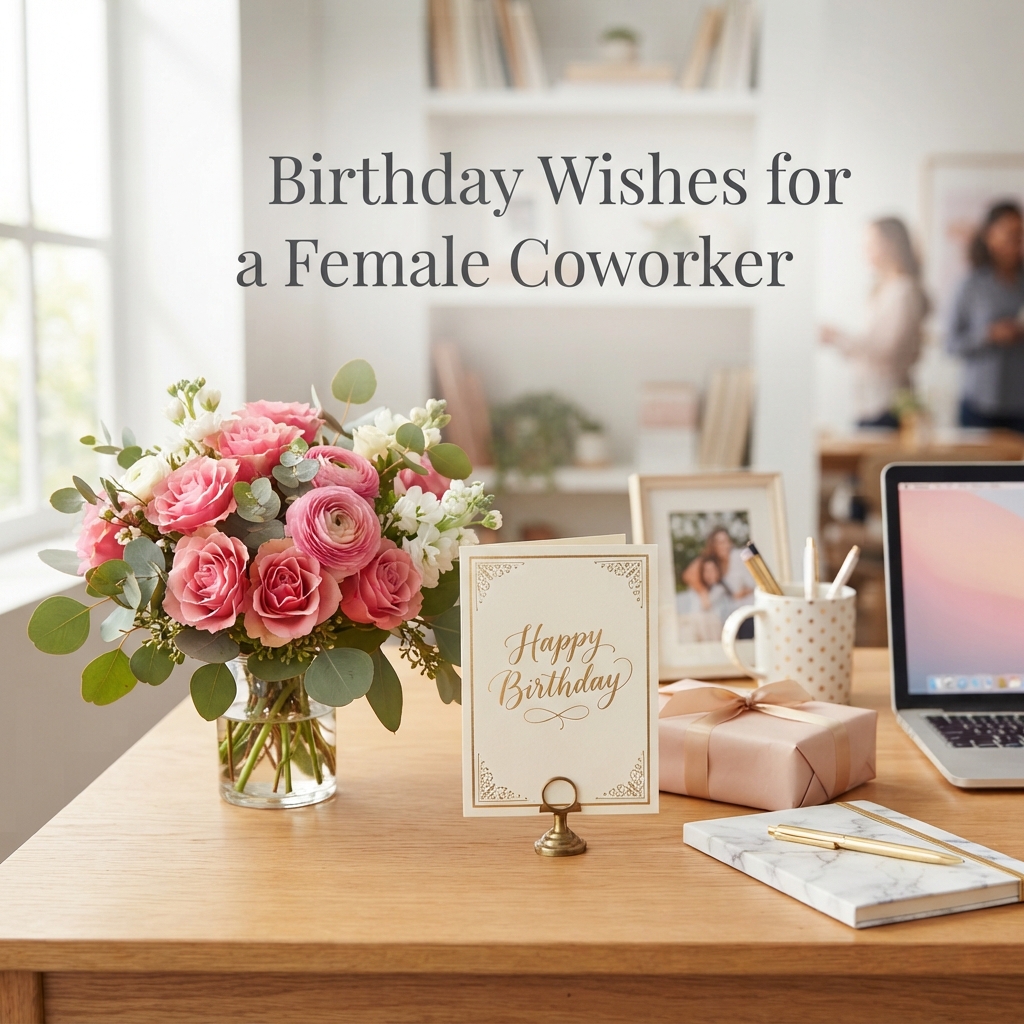Birthday Wishes for a Female Coworker 🌸