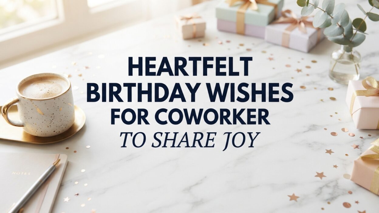 Heartfelt Birthday Wishes for Coworker to Share Joy