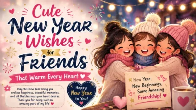 Cute New Year Wishes for Friends That Warm Every Heart