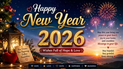 Happy New Year 2026 Wishes Full of Hope & Love