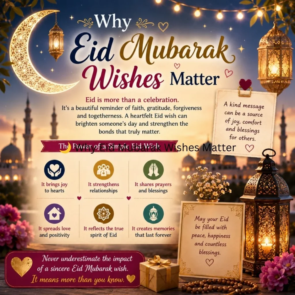 🌙 Why Eid Mubarak Wishes Matter