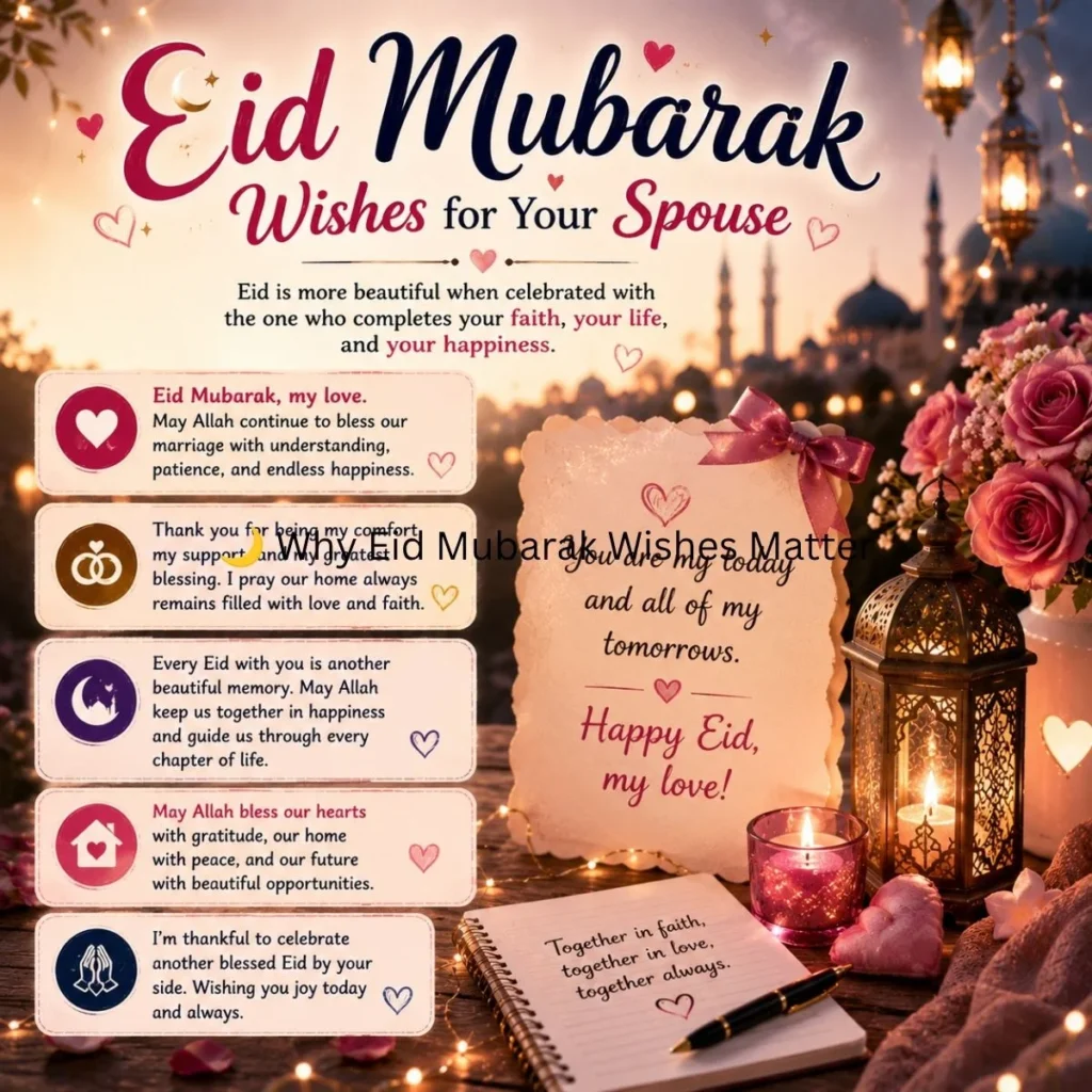 💕 Eid Mubarak Wishes for Your Spouse