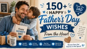150+ heartfelt Father’s Day wishes with a dad and son