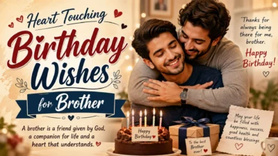 Heart touching birthday wishes for brother