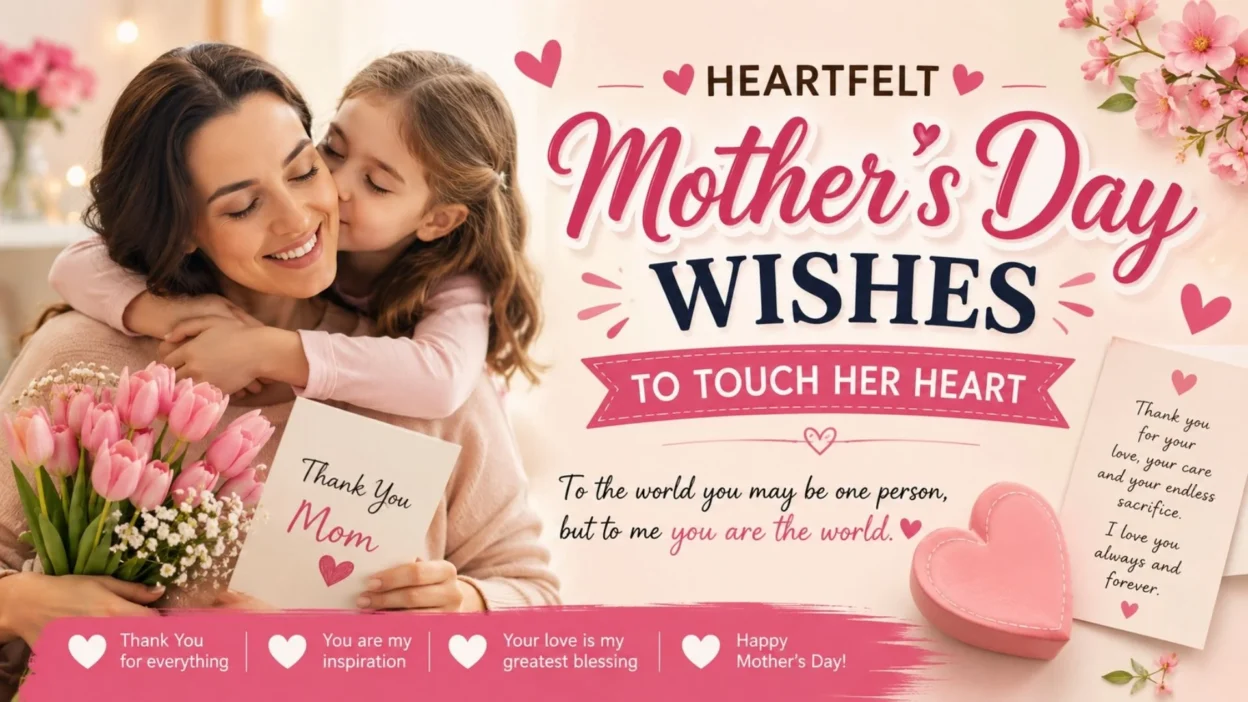 Heartfelt Mother’s Day wishes with a loving mother and daughter