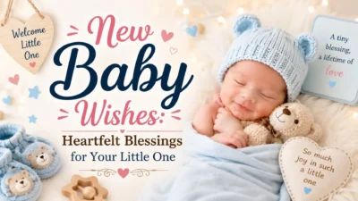 New Baby Wishes with heartfelt blessings for a precious little one