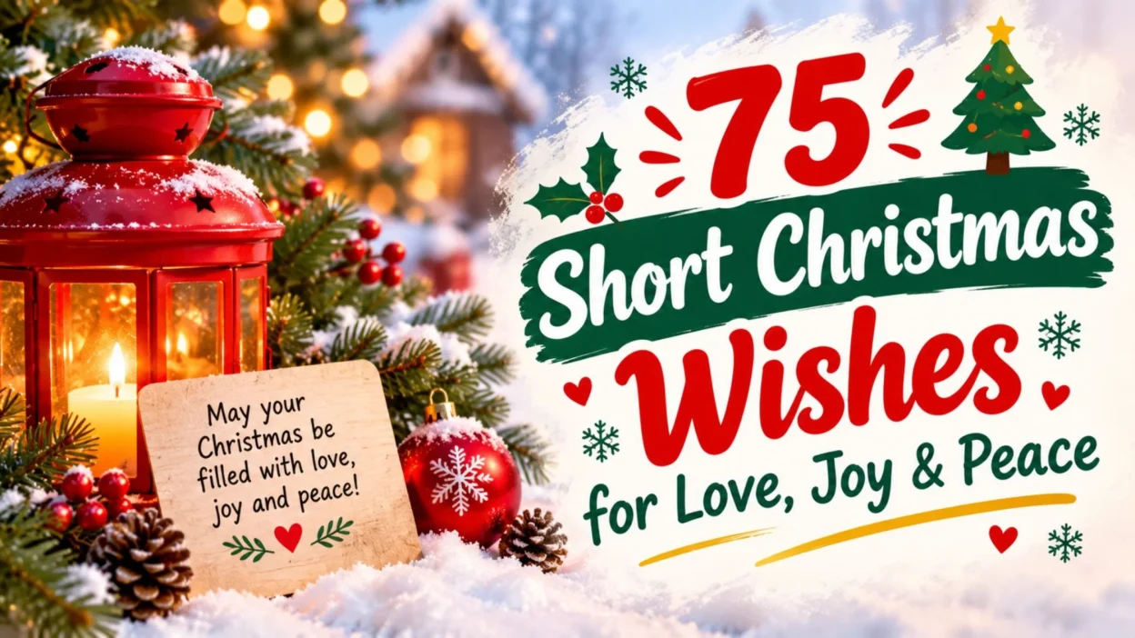 75 short Christmas wishes for love, joy, and peace