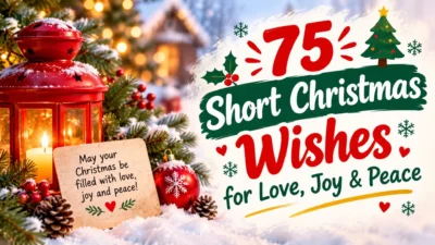 75 short Christmas wishes for love, joy, and peace