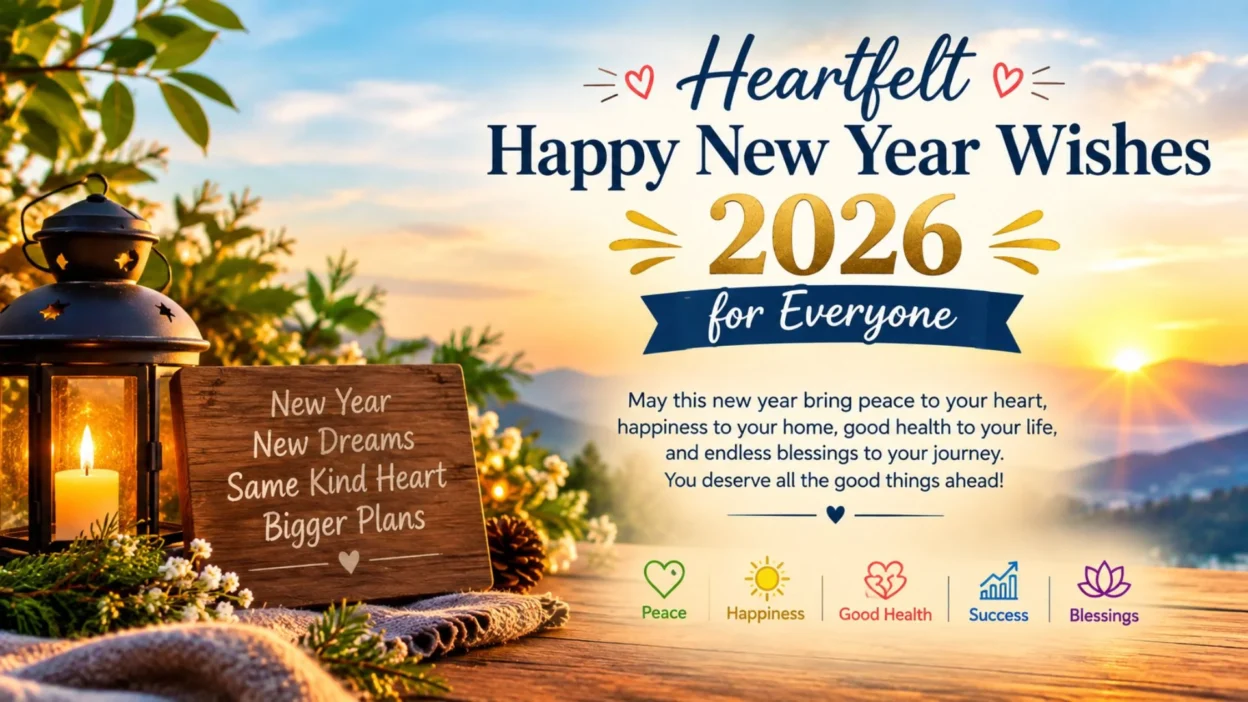 Heartfelt Happy New Year Wishes 2026 for Everyone