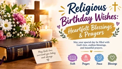 Religious birthday wishes with heartfelt blessings and prayers for a joyful celebration.